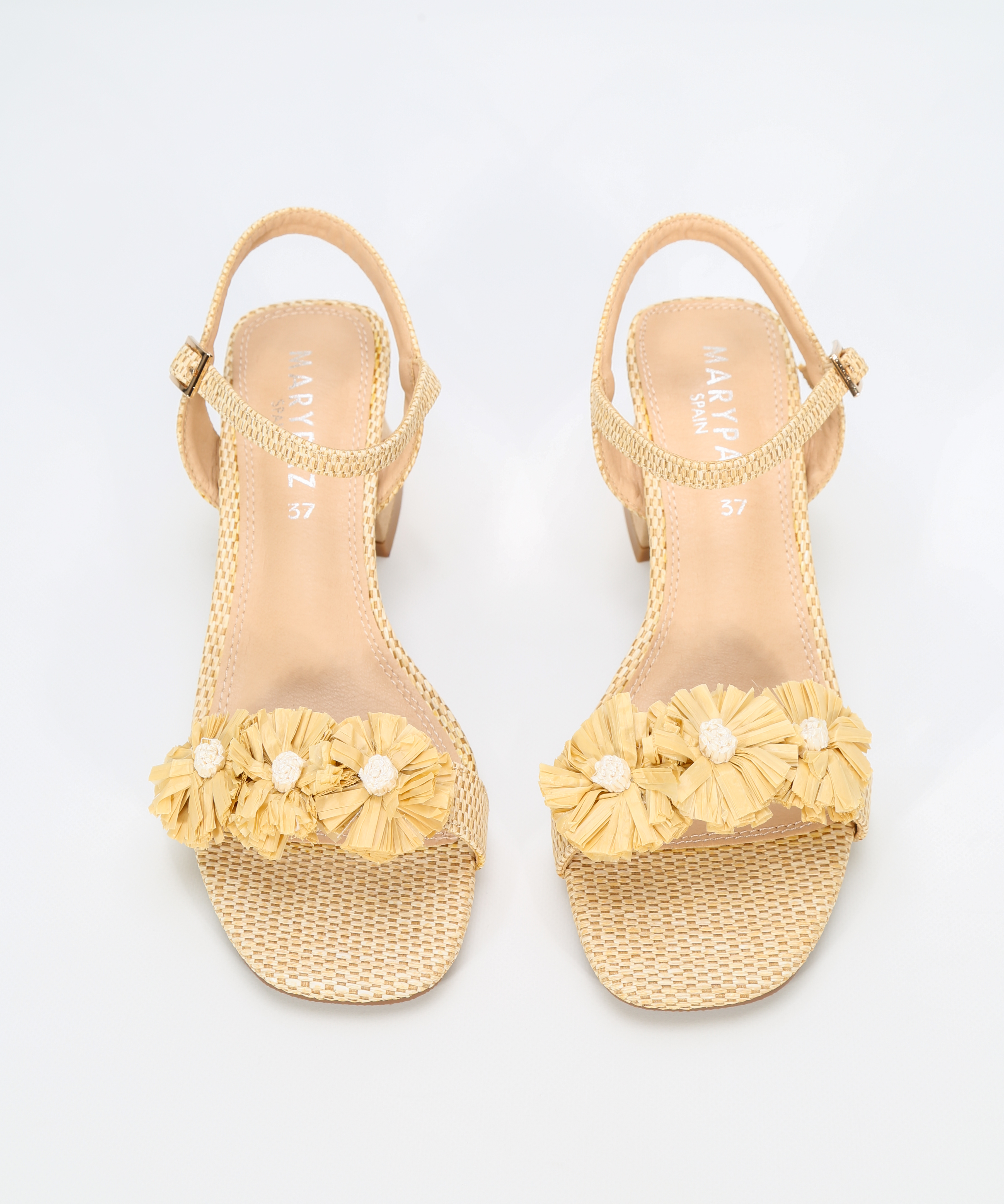 Sandalias tacón flores image number null